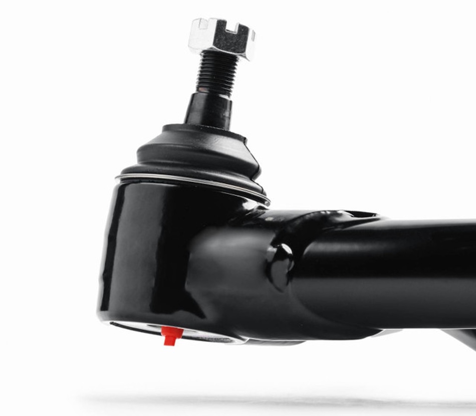 Polyurethane bushings in QA1 control arms provide comfort, durability and low-friction movement. Combined with QA1’s low-friction fully integrated ball joint makes it the perfect combo for a bind-free front suspension. Polyurethane bushings in QA1 control arms provide comfort, durability and low-friction movement. Combined with QA1’s low-friction fully integrated ball joint makes it the perfect combo for a bind-free front suspension.