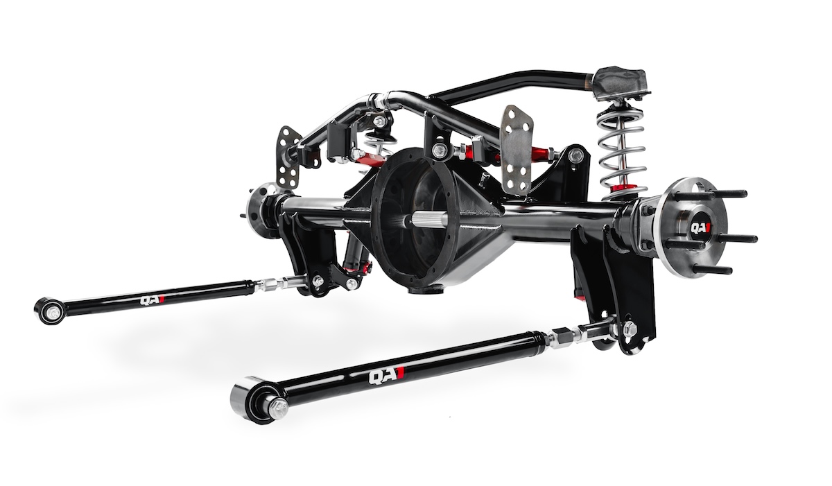 QA1's 9" Ford rear end housing and 4-link rear suspension system is the perfect solution to transform your 2nd-gen Camaro or Firebird. QA1's 9" Ford rear end housing and 4-link rear suspension system is the perfect solution to transform your 2nd-gen Camaro or Firebird.