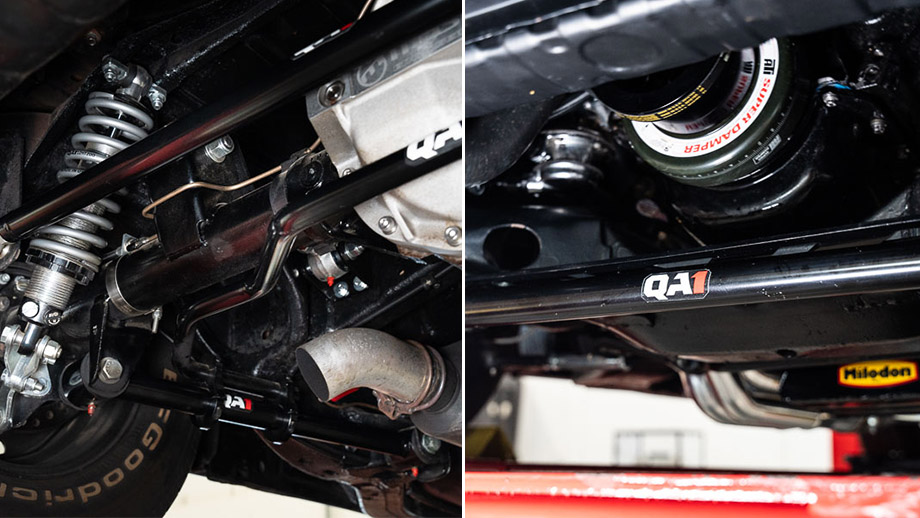The QA1 suspension components on a 1968 Chevrolet Biscayne. The QA1 suspension components on a 1968 Chevrolet Biscayne.