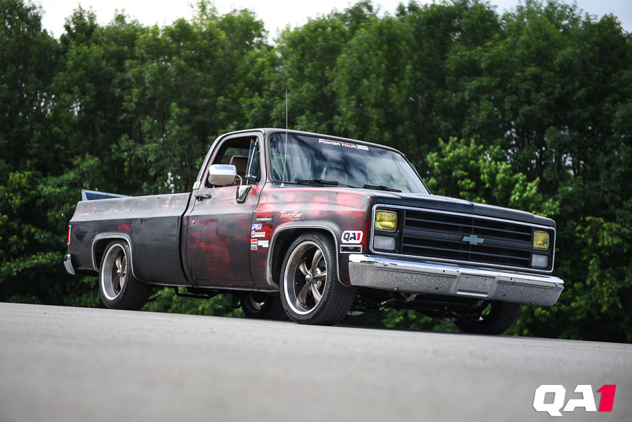 Mark Frisbie's Chevrolet C10 pickup featuring QA1 suspension components. Mark Frisbie's Chevrolet C10 pickup featuring QA1 suspension components.