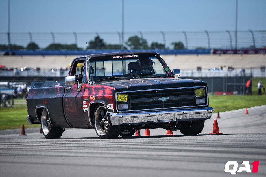 Mark Frisbie's Chevrolet C10 pickup featuring QA1 suspension components. Mark Frisbie's Chevrolet C10 pickup featuring QA1 suspension components.