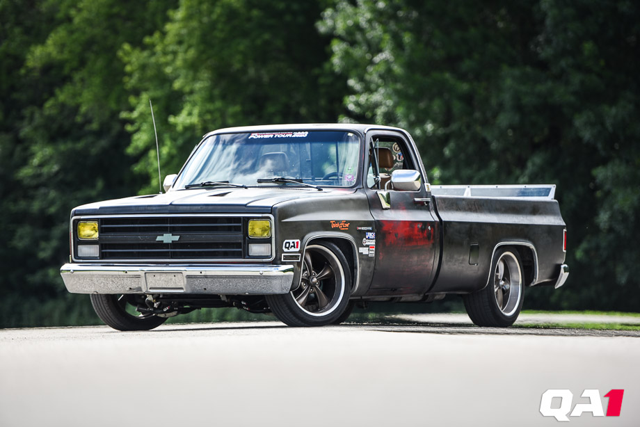 Mark Frisbie's Chevrolet C10 pickup featuring QA1 suspension components. Mark Frisbie's Chevrolet C10 pickup featuring QA1 suspension components.