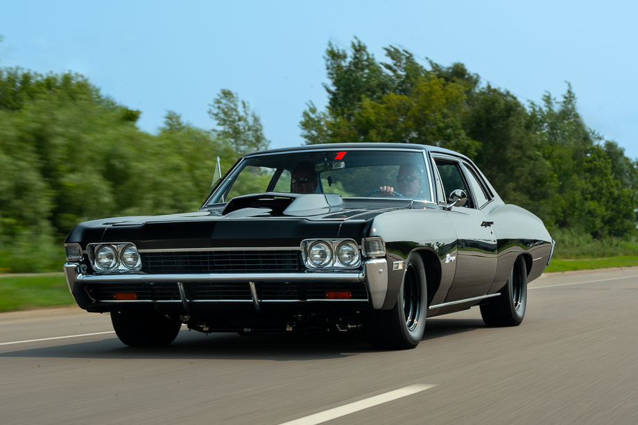 A 1968 Chevrolet Biscayne. A 1968 Chevrolet Biscayne.